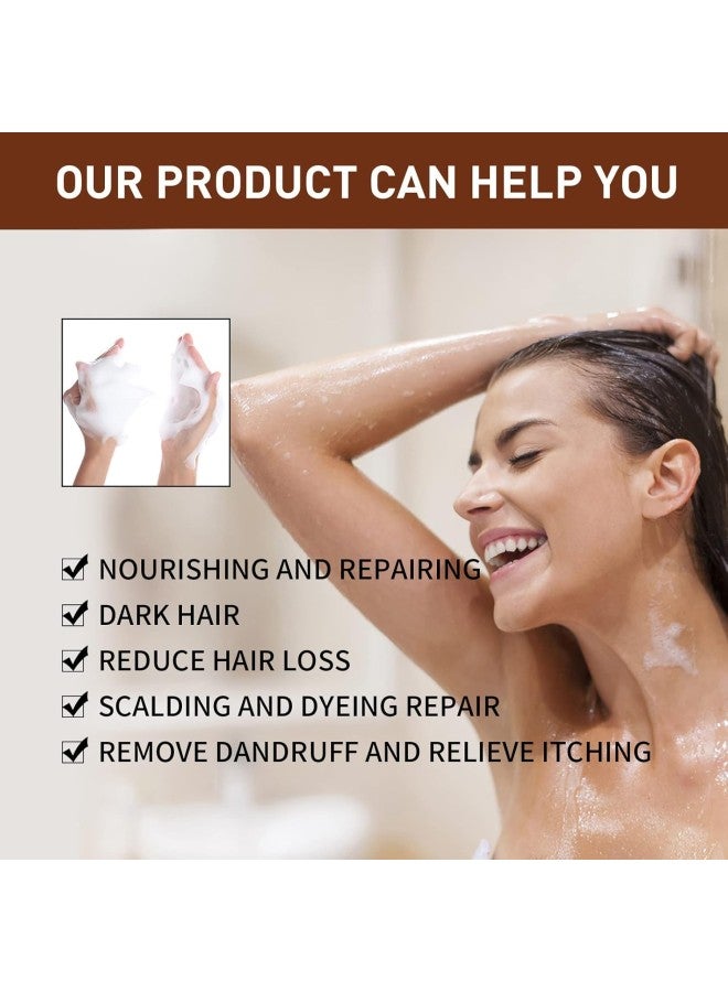 klarako 3pcs Shampoo Bar Polygonum Multiflorum Hair Darkening Gentle Cleaning Keeping Shine Shampoo Soap for Hair - Image 2