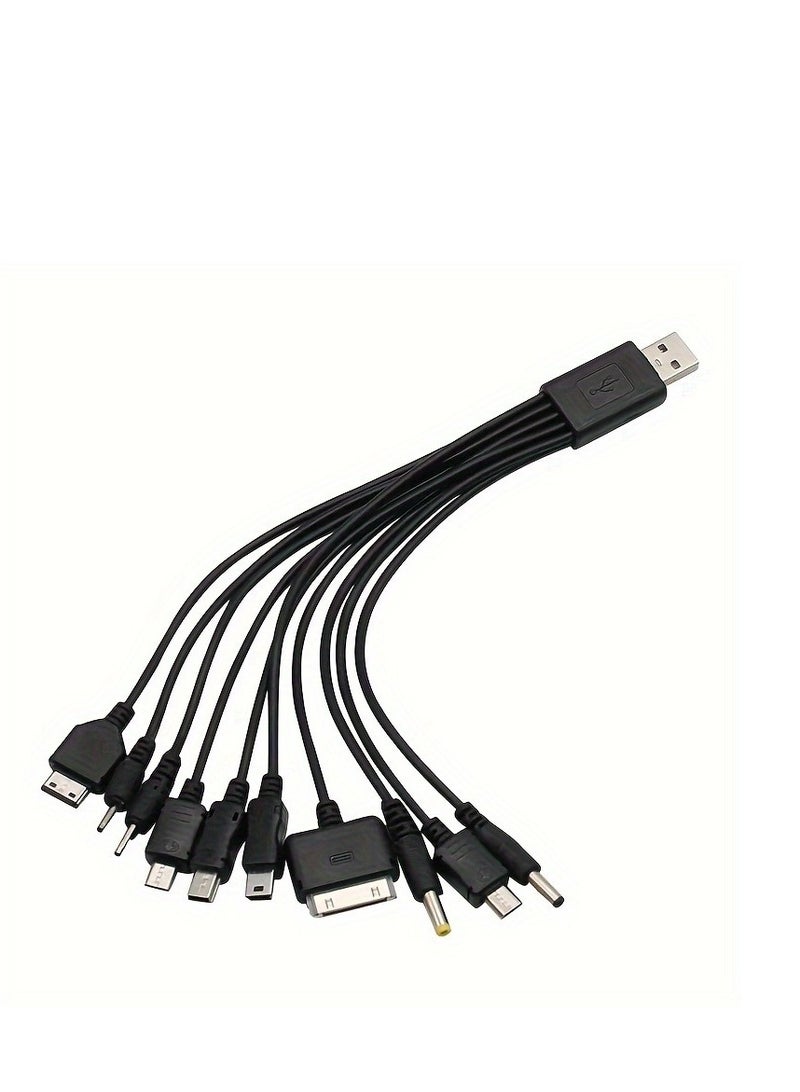 Universal USB To Multi Plug Cell Phone Charger Cable 10 To 1 USB Cable For Samsung/Xiaomi/Google/OPPO/Vivo Charger Cable  - Image 2