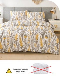 LUNA Home King size 6 pieces, duvet cover set, yellow flowers  design.  - Image 4
