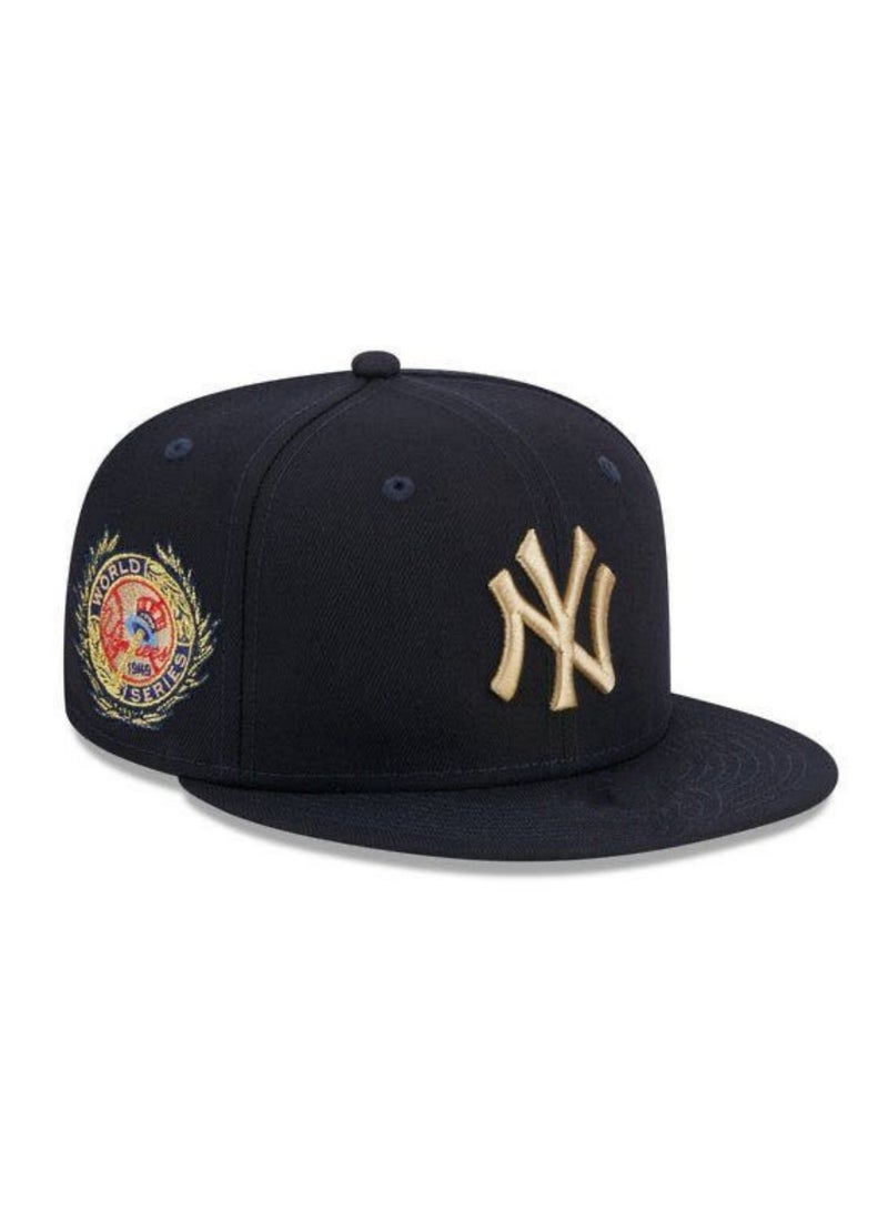 نيو ايرا New Era MLB New York Yankees Sun Hat Outdoor Men's and Women's Sports duckbill Hat Black