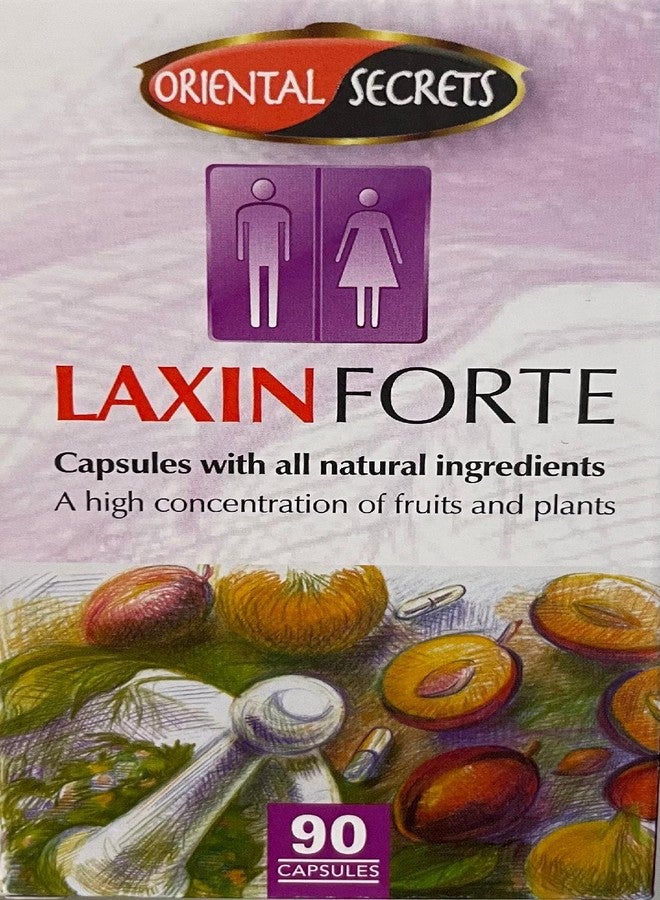 Laxin Forte Regular Bowel Movement 90 Capsules Kosher - Image 1
