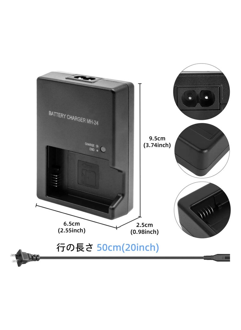LumsAura - EN-EL14 Battery Charger for Nikon P7100 P7000 D5100 D5200 D5300 D5500 D5600 Df D3100 D3200 D3300 Camera - Image 1
