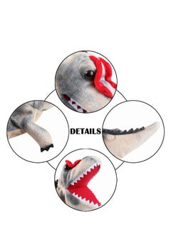 KASTWAVE Hand Puppets, Dinosaur Hand Puppets, Dinosaur Puppets for Kids, Dinosaur Toys for Boys Girls, Open Movable Mouth Finger Gift, for Kids Children Role-Play, Preschool, Storytelling  - Image 3