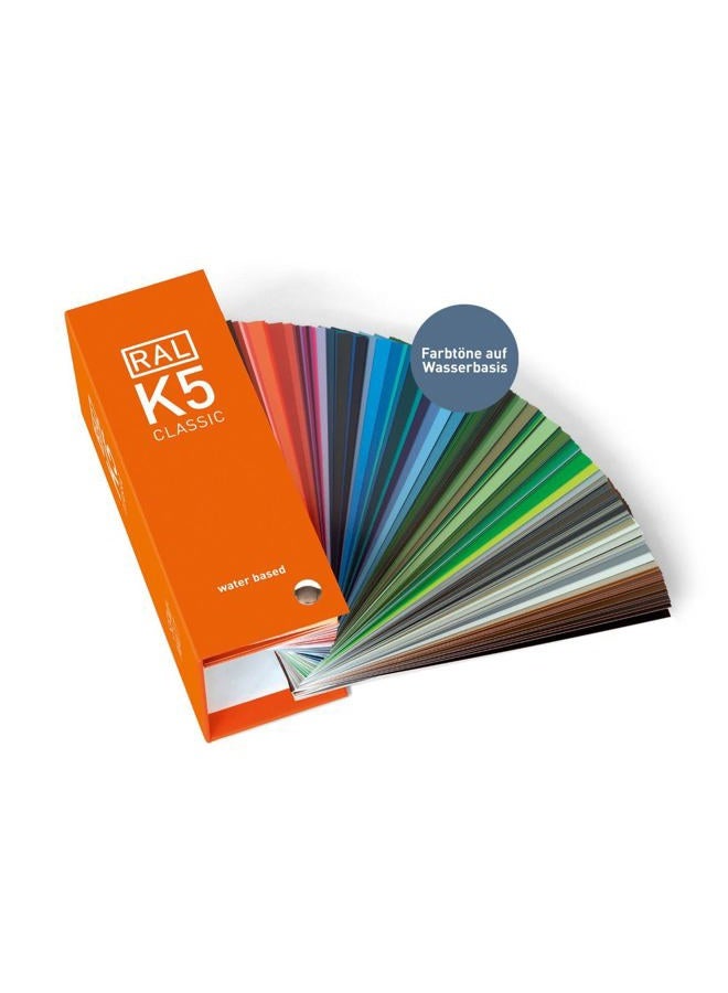 RAL K5 Colour Chart, 216 Full Page Colour Swatches, Semi-Matt, 8 Languages – Water-Based - Image 2