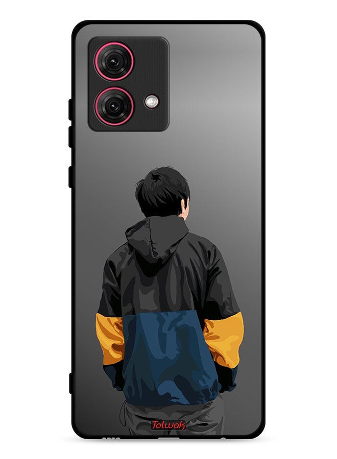 Tolwak Motorola Moto G84 5G Protective Case Cover Boy Portrait Art - Image 1