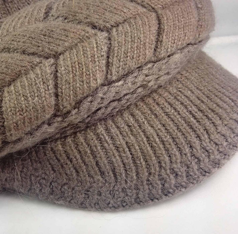 HINDAWI Women Winter Warm Knit Hat Wool Snow Ski Caps with Visor - Image 4