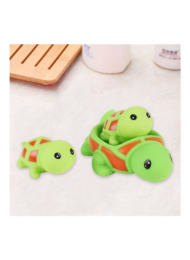 NIBEMINENT Bath Toy Set Of 4 (Shower Cap With Watering Kettle And Turtle + Duck - Image 4