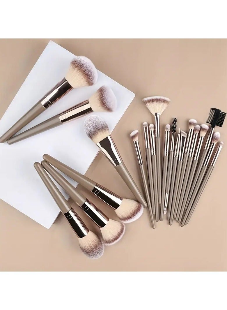 ORiTi 20 pcs Professional Makeup Brushes set Bag Foundation Eyelash Eyebrow Eyeshadow Cosmetic Make UpTool Makeup Brush Tool SeT - Image 3