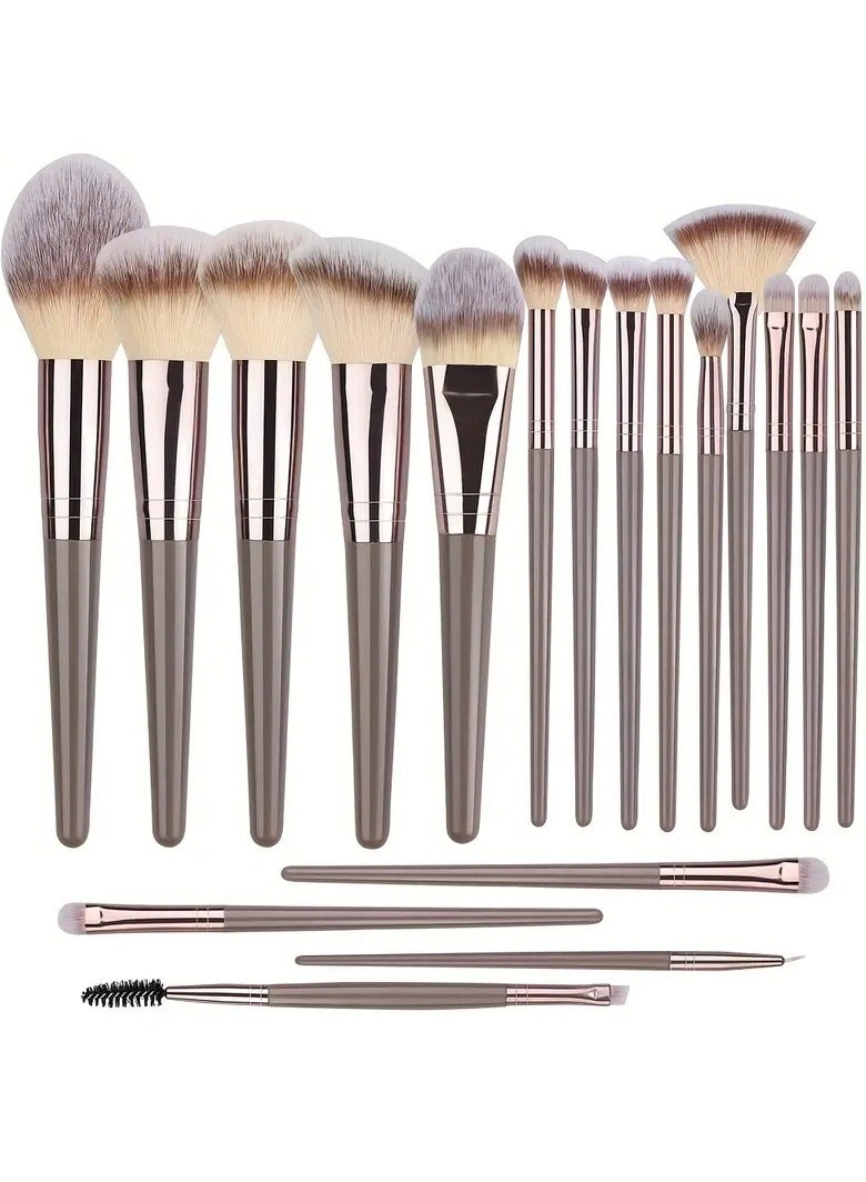 ORiTi 20 pcs Professional Makeup Brushes set Bag Foundation Eyelash Eyebrow Eyeshadow Cosmetic Make UpTool Makeup Brush Tool SeT - Image 4