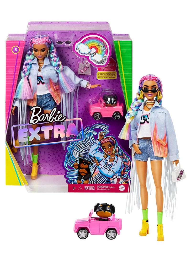 Barbie Barbie Extra Doll Rainbow Braids  - Image 1