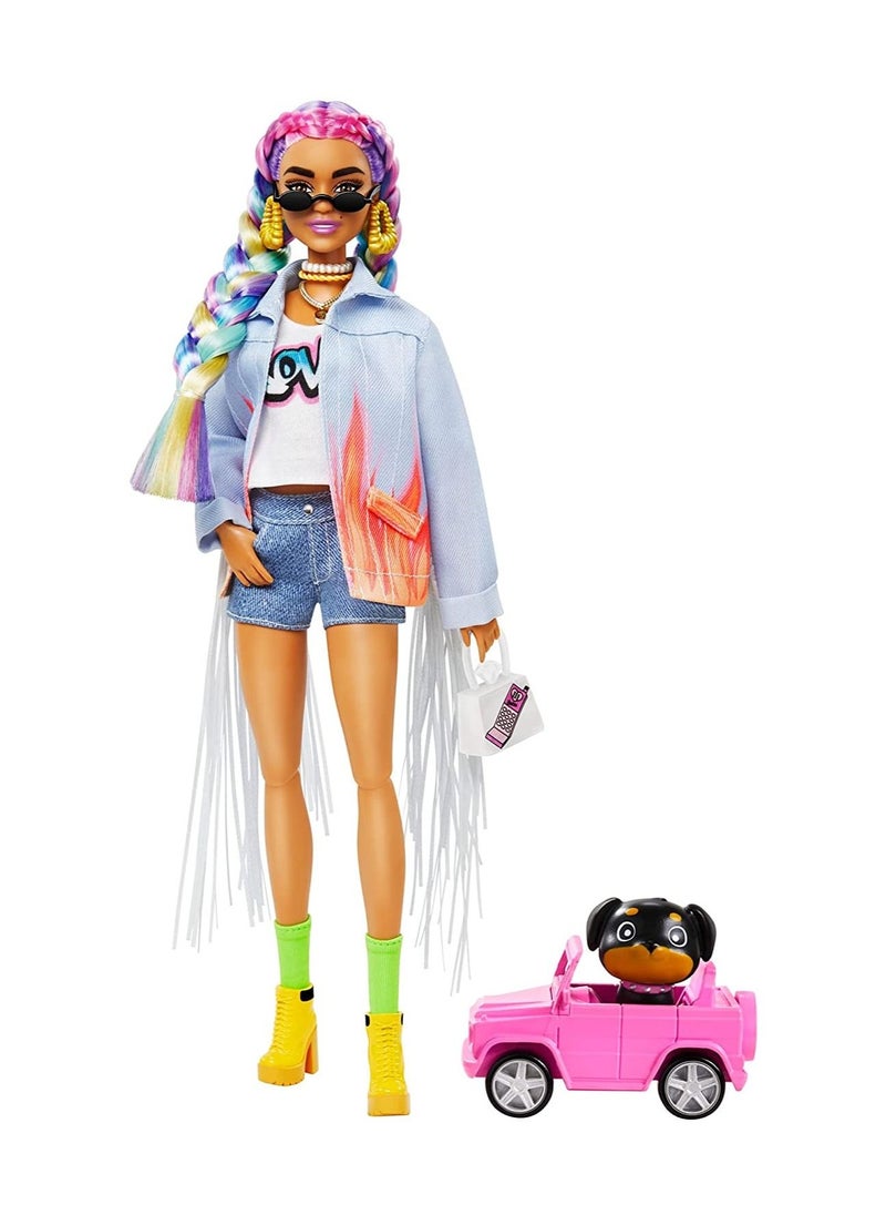 Barbie Barbie Extra Doll Rainbow Braids  - Image 2