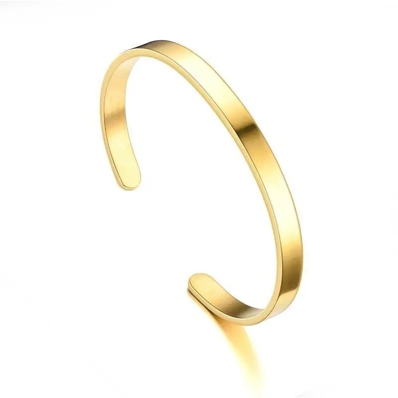 Golden Stainless Steel Free Size Bangale Bracelet