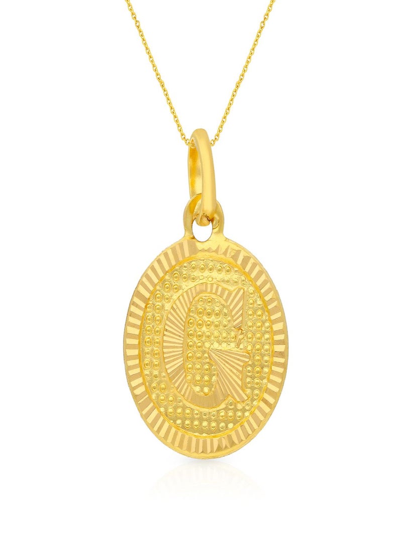 Malabar Gold and Diamonds 22k 916 Purity Gold Pendant for Women EMPN121GY  - Image 1