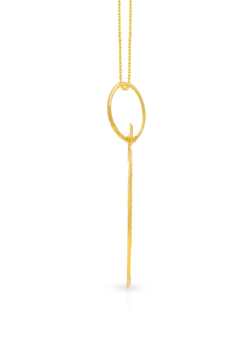 Malabar Gold and Diamonds 22k 916 Purity Gold Pendant for Women EMPN121GY  - Image 3