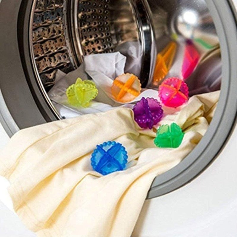 YTM laundry Washing Machine Ball Laundry Dryer Wash Without Detergent Silicone Washing Machine Ball Reusable Washing Laundry Dryer Ball Pack of 4pcs - Image 5