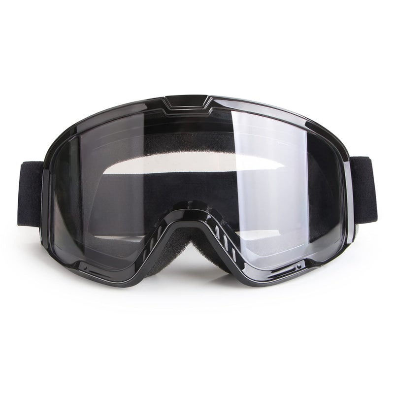 LMAVAG Motorcycle Goggles for Men Women Motocross Dirt Bike ATV Riding Windproof Glasses Wide Vision Powersports MX Offroad Skiing Goggles UV AntiScratch Dustproof Clear