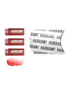 Hurraw! Black Cherry Tinted Lip Balm 3 Pack (Sheer Red Tint) Organic Certified Vegan Cruelty And Gluten Free. Nongmo 100% Natural Ingredients. Bee Shea Soy And Palm Free. Made In Usa  - Image 2