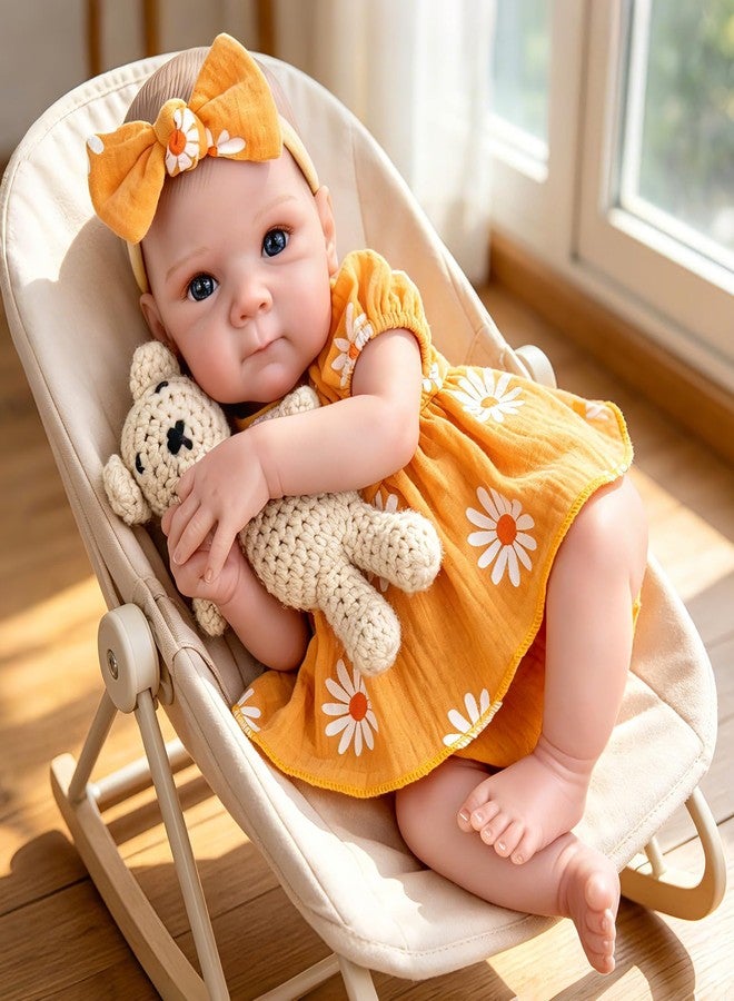 Aori Reborn Baby Doll Realistic Girl 20 inches - Soft Cloth Body and Vinyl Limbs, Lifelike Newborn Baby Dolls for Kids Imaginative Play, Emotional Comfort for The Elderly - Image 1
