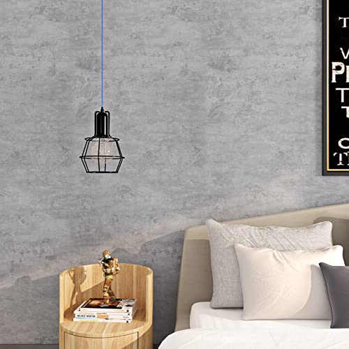 Livelynine 15.8X394 Light Grey Concrete Wallpaper Peel and Stick Modern Living Room Waterproof Contact Paper for Countertops Textured Cement Wall Paper Sticker Pull and Stick Bedroom Removable - Image 2