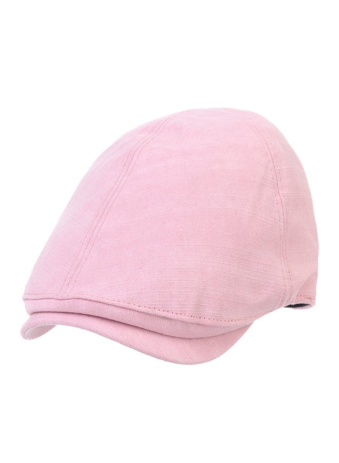 WITHMOONS Simple Newsboy Hat Flat Cap SL3026 (Pink) - Image 1