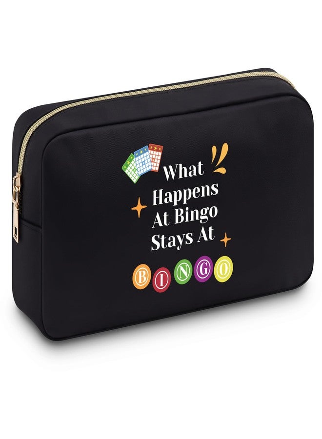Baipilu Bingo Gifts for Women Makeup Bag Bingo Player Gift Bingo Lovers Gift Bingo Game Gift Bingo Birthday Gifts Casino Lovers Gift Casino Bingo Themed Gifts Retirement Party Gifts Travel Pouch - Image 1