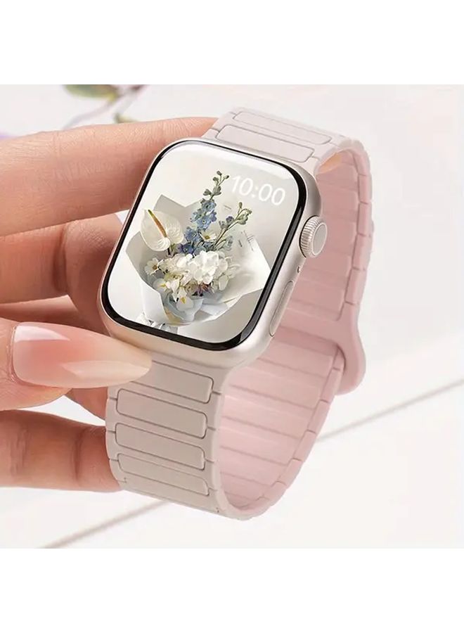 Black Soft Sporty Magnetic Strap for Smartwatches 38mm 41mm 42mm - Image 4