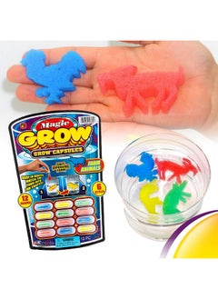 Ja-Ru Ja-Ru Magic Grow Capsules, (8 Packs Assorted). Water Growing Animals Capsules. Great Party Favor Kids Toy. Bath Toys for Kids. Fidget Stem Toys. Plus 1 Sticker 305-8s  - Image 2