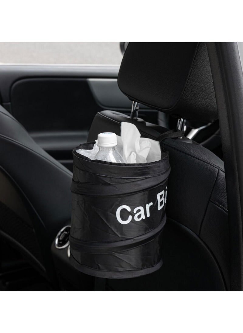 BreeJooy - Car trash can trash bag foldable hangings bin cute car gadgets garbage container for traveling camping - Image 1