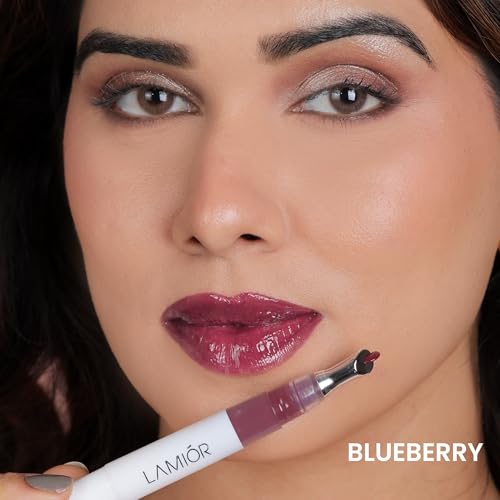 LAMIOR Peptide Glaze Lip Balm Combo Pack of 3 - Frozen Jamun | 3-in-1 Formula for Glossy Shine, Healing, and Nourishment | Pillowy-Soft Lips | Nourishes Dry Skin | Real Reviews, Juicy Results! - Image 4