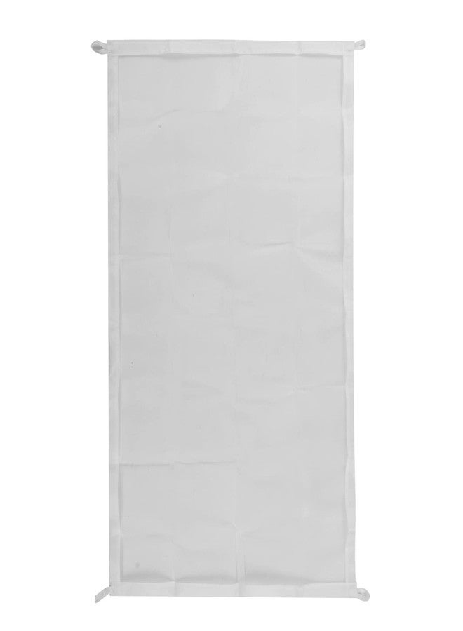 ciciglow بوابة عزل داخلية للكلاب، بوابة أمان محمولة قابلة للسحب للكلاب والقطط، قابلة للطي، تصميم بأربعة أحزمة، تحسين في النسج، مناسبة لمختلف الأنواع (أبيض) - Image 2