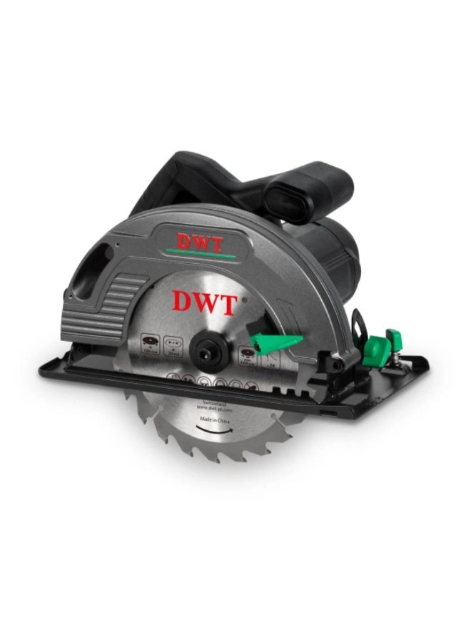 DWT 1300W 220-230V Cutting Depth and Angle Adjustment Corded Circular Saw Multicolour 18.2 x 25.3 x 32 cm HKSP13-61 - Image 1