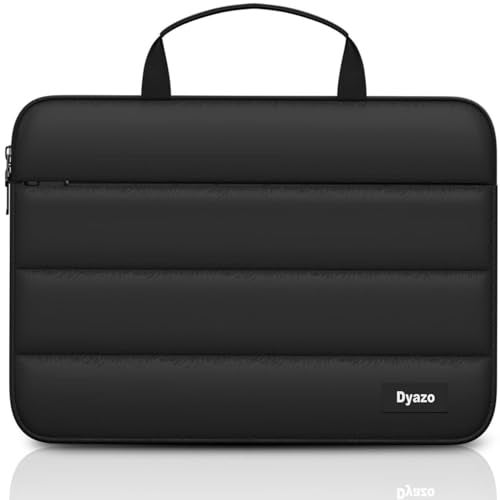 Dyazo 15.6 Inch Fluffy Laptop Sleeve | Soft Padded Protection | Water Resistant & Lightweight Laptop Sleeve Case Compatible for MacBook, Dell, HP, Lenovo, Acer, Asus and Other Notebook (Black) - Image 1