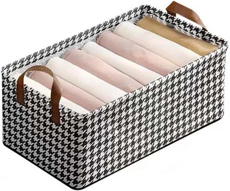 Juflix Juflix Household Wardrobe Organizer Space Saving Organizer Of Closet Bedroom Home Dorm Bedroom Accessories Folding Clothes Storage Box With Handles Frame Pack of 1  - Image 1
