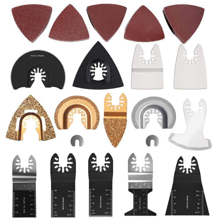 66PCS Oscillating Tool Blades Multitool Saw Blades Accessories Kit for Cutting Metal Wood Plastic - Image 3