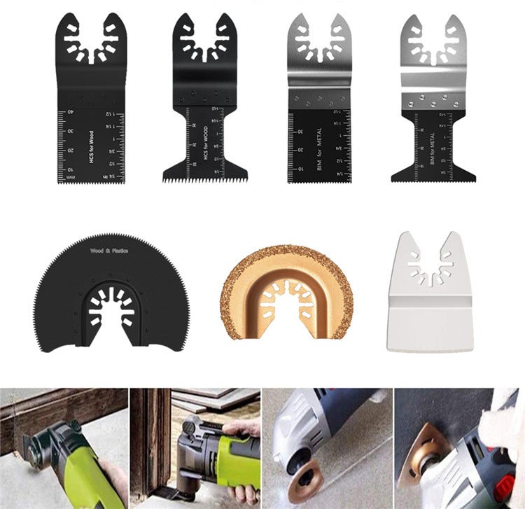 66PCS Oscillating Tool Blades Multitool Saw Blades Accessories Kit for Cutting Metal Wood Plastic - Image 2
