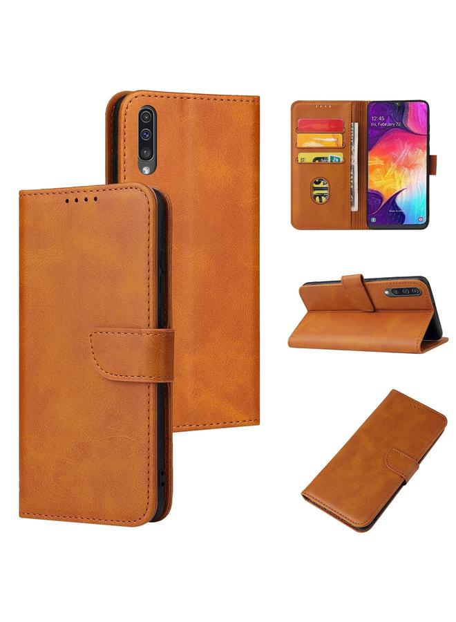S-TOP Case For Samsung Galaxy A50 Calf Texture Buckle Horizontal Flip Leather Case with Holder & Card Slots & Wallet - Image 1