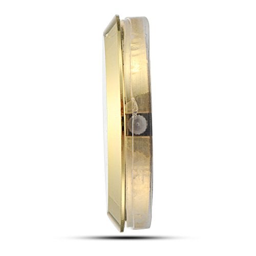ShoppeWatch Mini Clock Insert 1 7/16" (35mm) Quartz Movement | Miniature Clock Face Insert | Small Round Fit Up White Dial Gold Tone Bezel Arabic Numerals CK094GD - Image 5