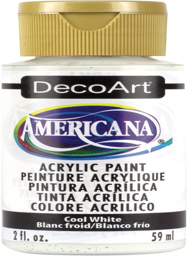 DecoArt Americana Acrylic Paint, 2-Ounce, Cool White - Image 1