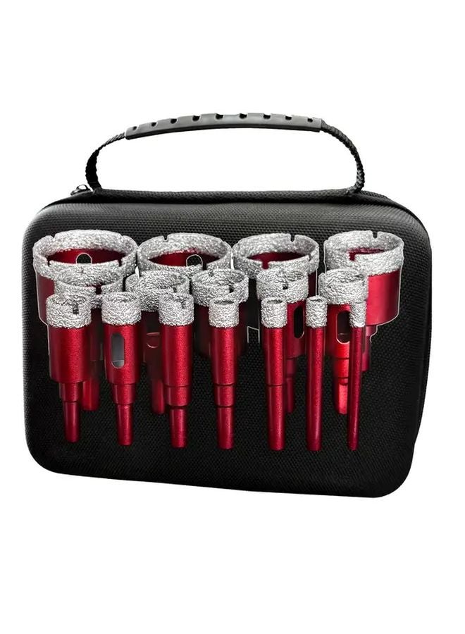 16Pcs Brazed Diamond Hole Saw Set Model 681012141618202225283035404550 For Dry Drilling - Image 2
