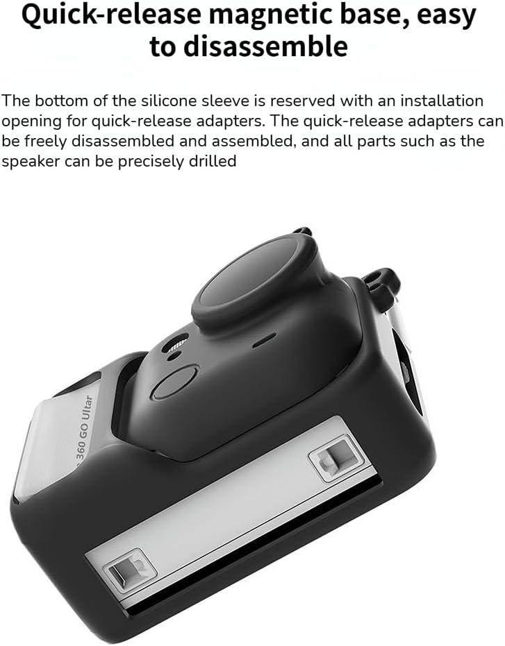 SJet Protective Kit for Insta360 Ultra, Full Body Silicone Case, Silicone Lens Cap, 2 Pack Screen Protector Insta360 Ultra, Action Camer Accessories Kit - Image 2