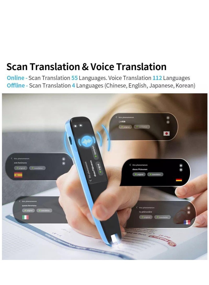 REBENUO Scan Reader Pen 16GB Dictionary Mobile Scanner Translator Scanning Pen 112 Language OCR Digital Reader Pen Voice Translator Device Text Phonetic Multilingual Translation  - Image 5