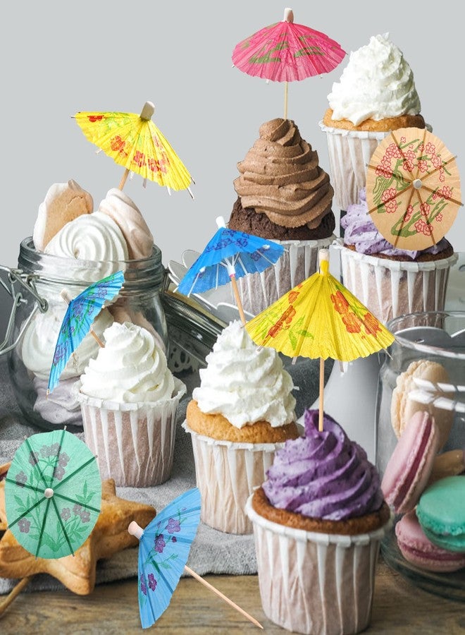 BLUETOP Cocktail Umbrella Parasol Picks 4 Inch Pack 144 Assorted Colors,Drink Umbrella Toothpicks for Drink&Food, Decorative toothpicks for Party,Hotel, Restaurant,Hawaiian Party,Children's Day - Image 5