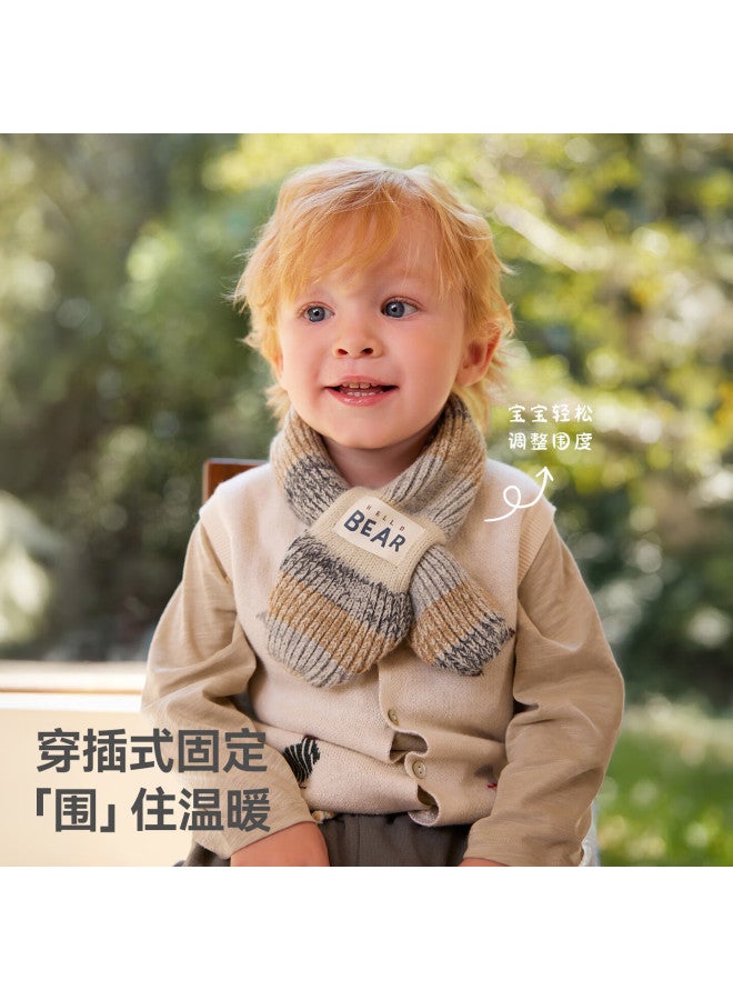 Beitais Children's Scarf New Boys Girls Outdoor Autumn Winter Windproof Warm Baby Knitted Scarf
