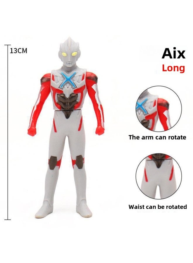 13CM Ultraman Soft Plastic Tiga Style Maltos Galaxy Zero Tiga Superman Children's Hot Toys Wholesale-Color:38, Aix - Image 1