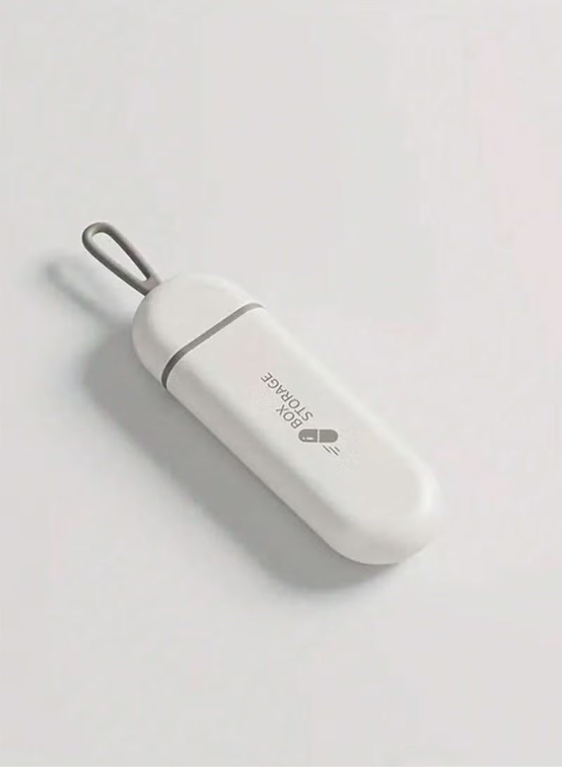 سيستار (أبيض-رمادي) صندوق أدوية مدمج ومتين مقاوم للرطوبة بثلاث حجرات - ختم مقاوم للماء، مادة ABS صديقة للبيئة، سعة كبيرة، مناسب جدًا للسفر والاستخدام اليومي وتخزين الأدوية وحملها - Image 1