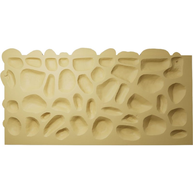 Ekena Millwork EverStone River Rock Faux Rock Panel, 49"W x 24 3/4"H x 3"D, Pebble Mix Color - Image 5
