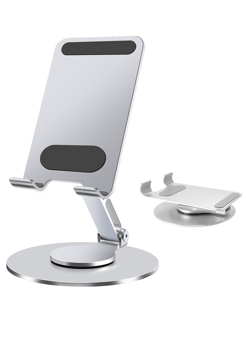 Qiccijoo Cell Phone Stand,Adjustable Angle Height and 360 °Rotation Phone Stand for Desk,Fully Foldable/Portable Phone Holder,Aluminum Metal Cell Phone Holder for iPhone，iPad，All Smartphones - pzsku/ZECA59C3006481C1129A2Z/45/_/1723517667/1413d0c5-f209-46e1-b0f1-c9ee3189a645