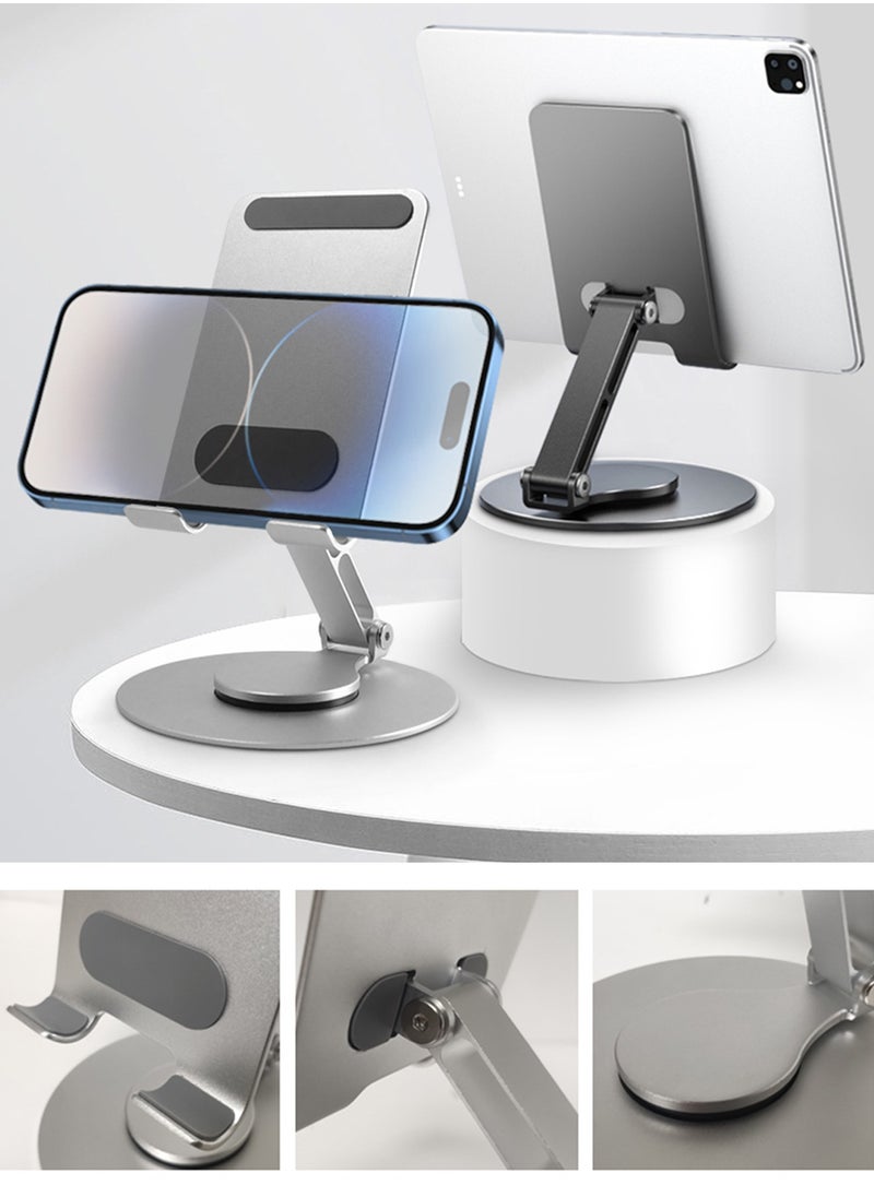 Qiccijoo Cell Phone Stand,Adjustable Angle Height and 360 °Rotation Phone Stand for Desk,Fully Foldable/Portable Phone Holder,Aluminum Metal Cell Phone Holder for iPhone，iPad，All Smartphones - pzsku/ZECA59C3006481C1129A2Z/45/_/1723517702/97dcf0df-22b3-4317-9777-7a2a1cf382bd