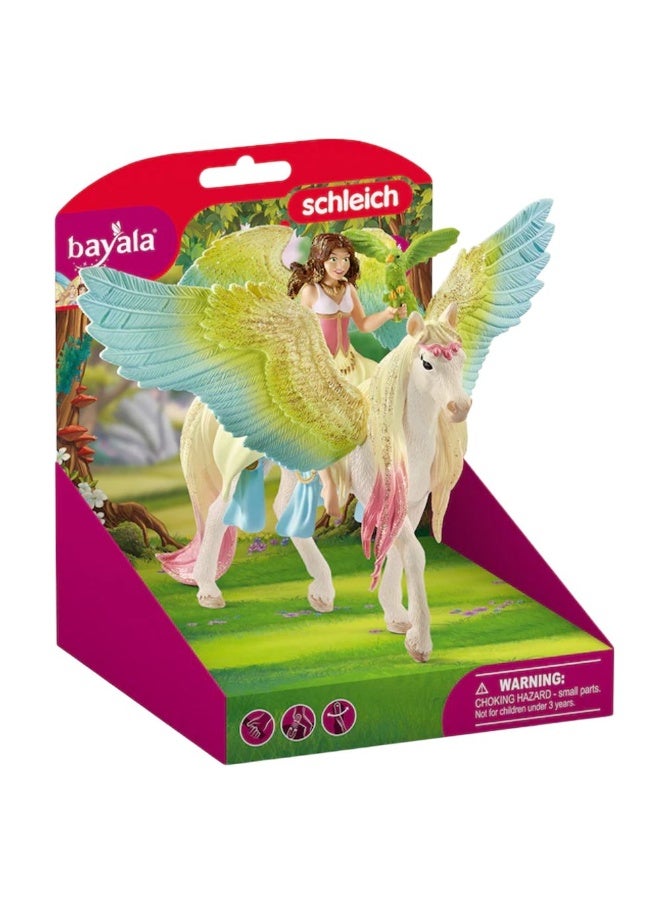 Schleich Bayala Fairy Surah With Glitter Pegasus Figure (16 X 15.49 X 18.03 Cm, Pack Of 3) - Image 1