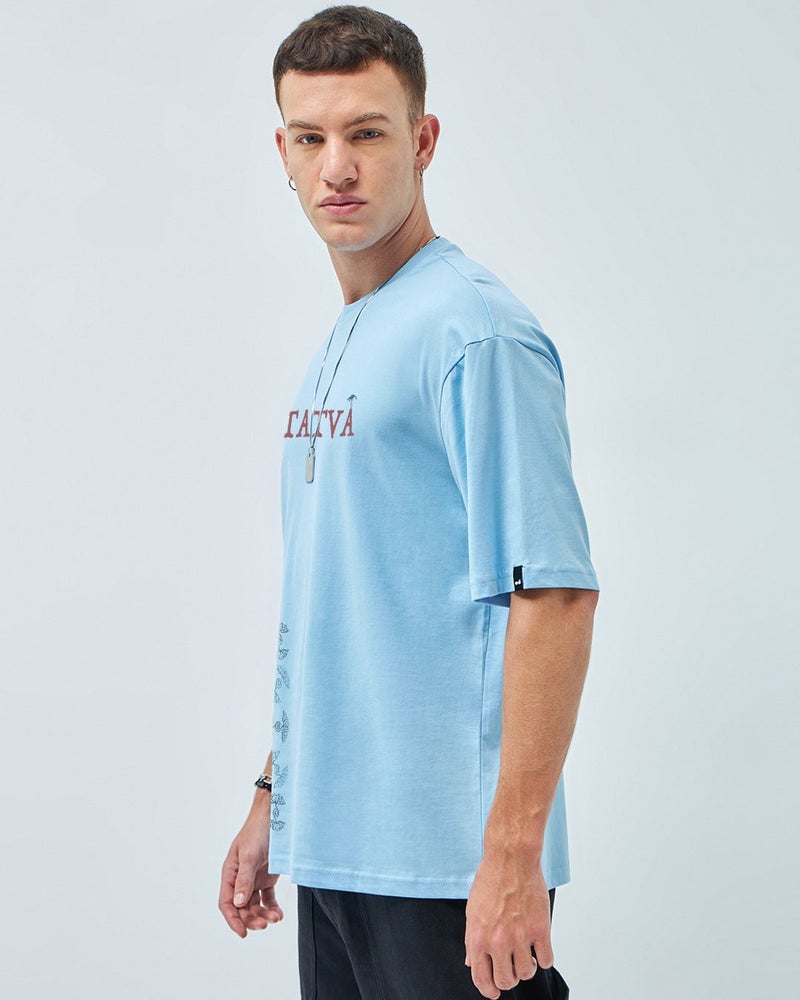 بيواكوف تيشيرت رجالي مطبوع برسومات تاتفا بلو شانبراي مقاس كبير - Image 4